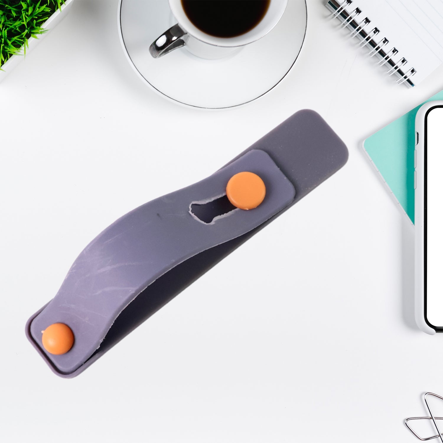 Dark Grey Phone Loop Finger Holder, Phone Grip Straps Silicone Phone Finger Strap (1 Pc) Dark Grey Phone Loop Finger Holder, Phone Grip Straps Silicone Phone Finger Strap (1 Pc)